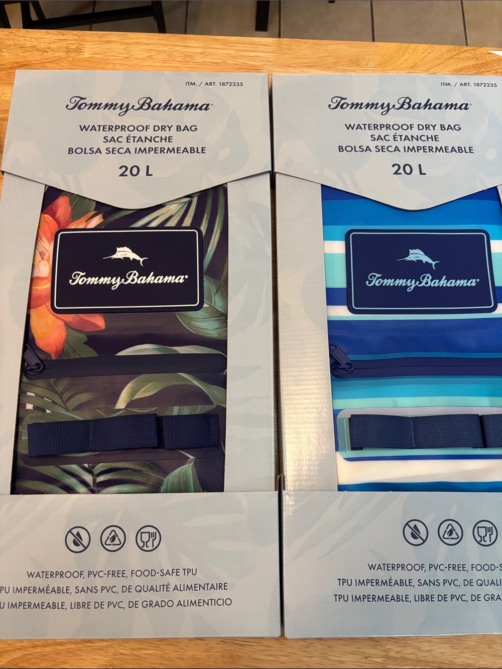 Set of 2 Tommy Bahama Waterproof Dry Bags (20L)
